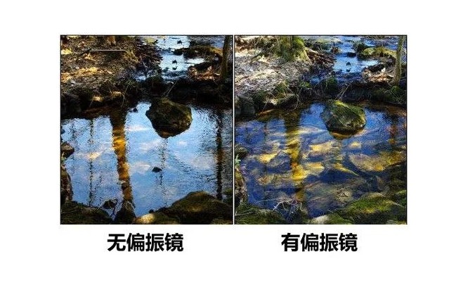 偏振片效果對比 偏振片效果對比